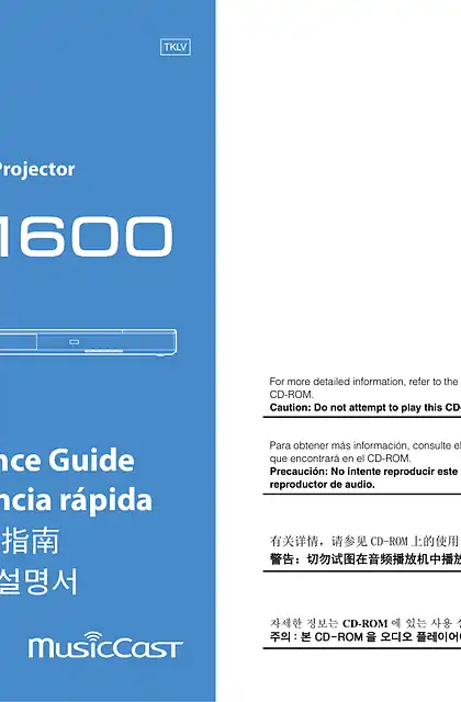 yamaha雅马哈YSP-1600 Quick Reference Guide